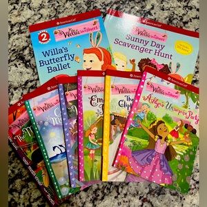 Lot of Welliewishers American Girl Books- like new!